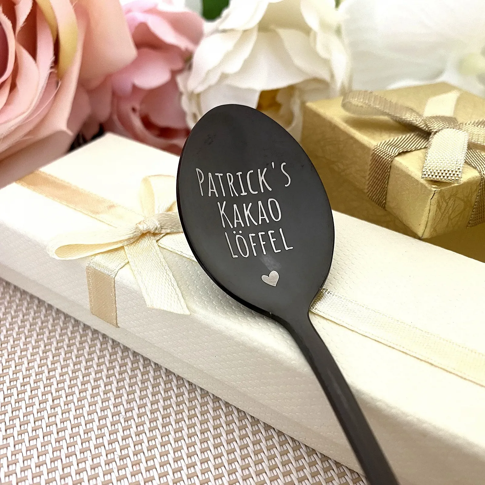 Ложка Какао З Персоналізацією Індивідуальне Гравіювання з Текстом, фото №6