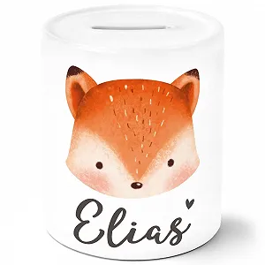 Скарбничка з ім'ям Bear Fox Unicorn керамічна - Фото 1