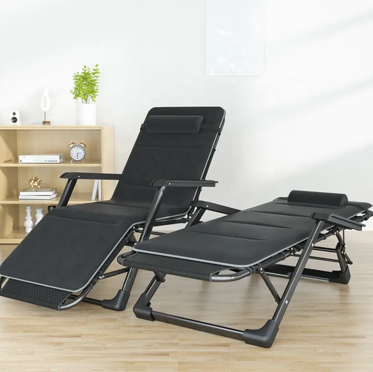 Раскладное кресло кровать с подушкой LEOBRO Темно серое (FCB-S06-PC), фото №2