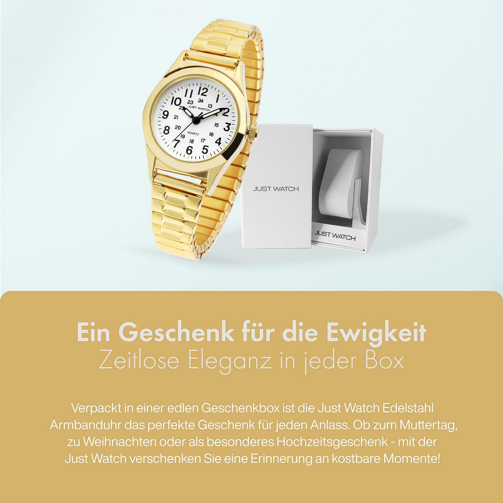 Женские часы Just Watch Lumina, стальной браслет, легко читаемые, 27.5 мм, 14 мм, люминесцентные стрелки, 24-часовой дисплей, фото №6 Женские часы Just Watch Lumina, стальной браслет, легко читаемые, 27.5 мм, 14 мм, люминесцентные стрелки, 24-часовой дисплей, фото №6