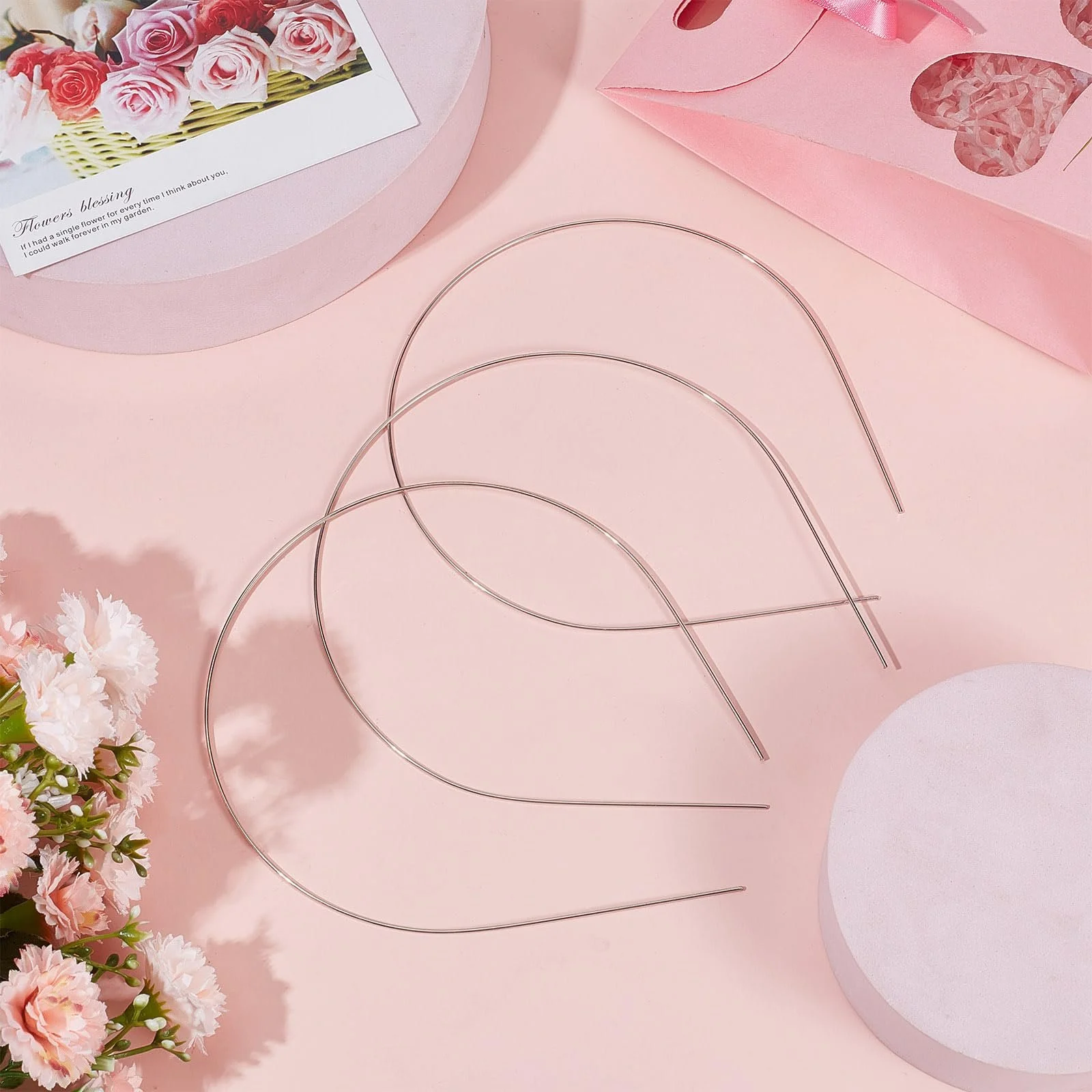 Обруч GORGECRAFT 1 мм Широкий Сріблястий, фото №4 Обруч GORGECRAFT 1 мм Широкий Сріблястий, фото №4