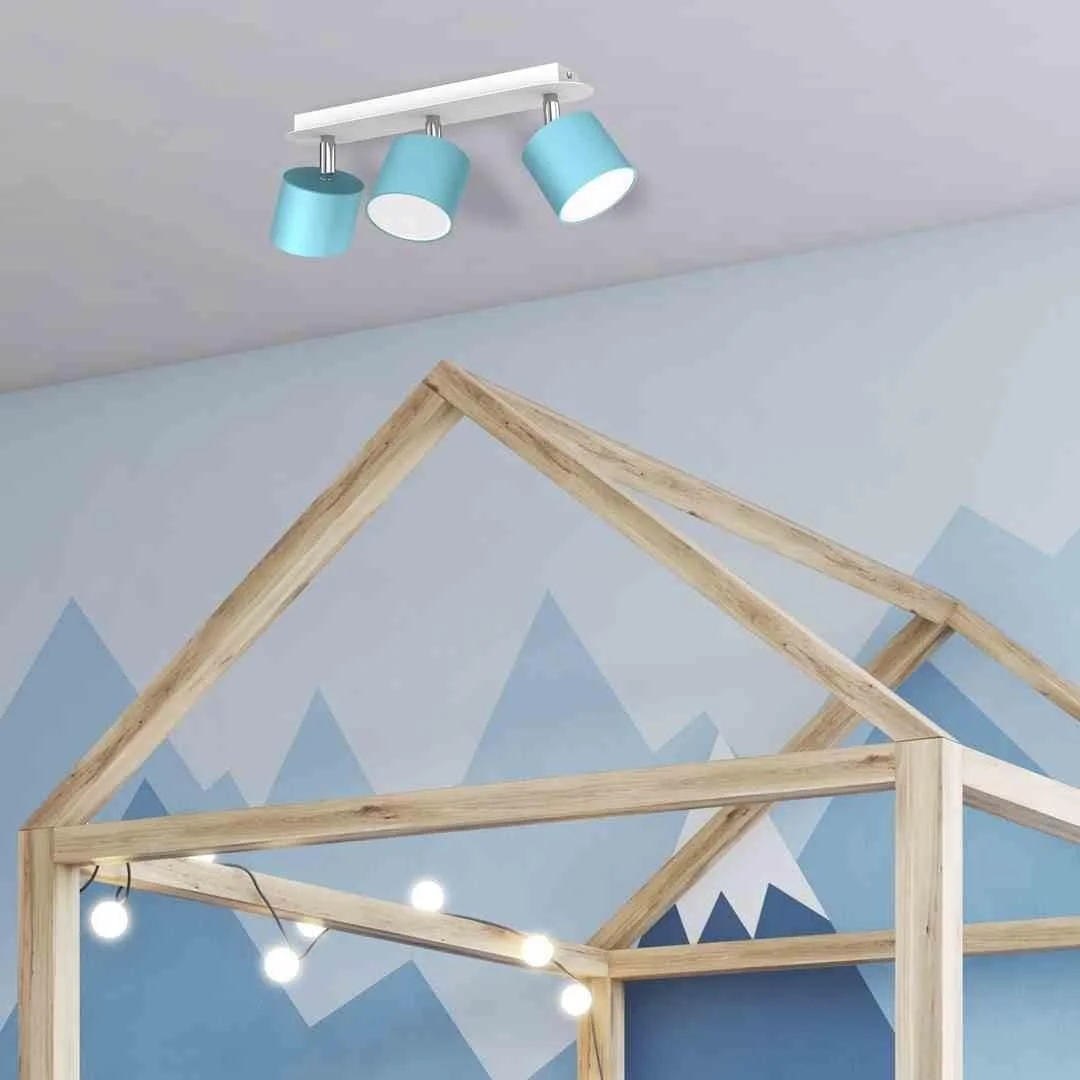 Світильник Milagro DIXIE 3xGX53 стельовий синій/білий, фото №4