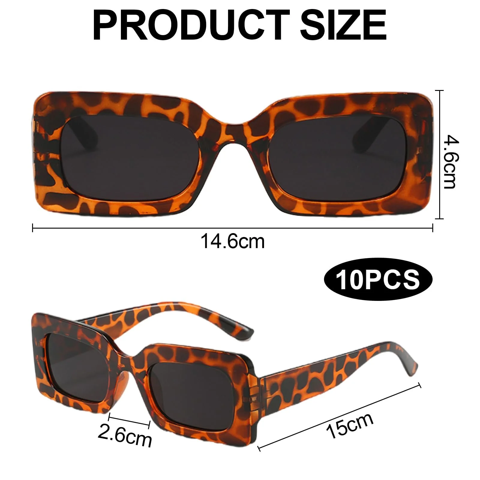 Набір Сонцезахисні Окуляри Квадратні Вінтажні 90-х Ретро, фото №2