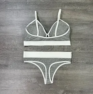 Хлопковый серый женский комплект рубчик цена на synthetic.ua - Фото 1 Хлопковый серый женский комплект рубчик synthetic.ua - Фото 1