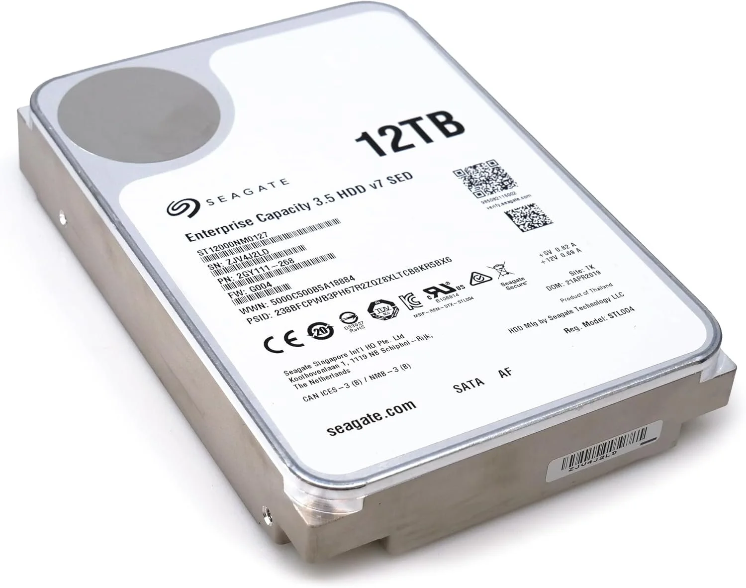Внутренний жесткий диск 3.5" Seagate Enterprise Capacity v7 12TB 7200 об/мин 200 Мб/с SATA III (ST12000NM0127), фото №5 Внутренний жесткий диск 3.5" Seagate Enterprise Capacity v7 12TB 7200 об/мин 200 Мб/с SATA III (ST12000NM0127), фото №5