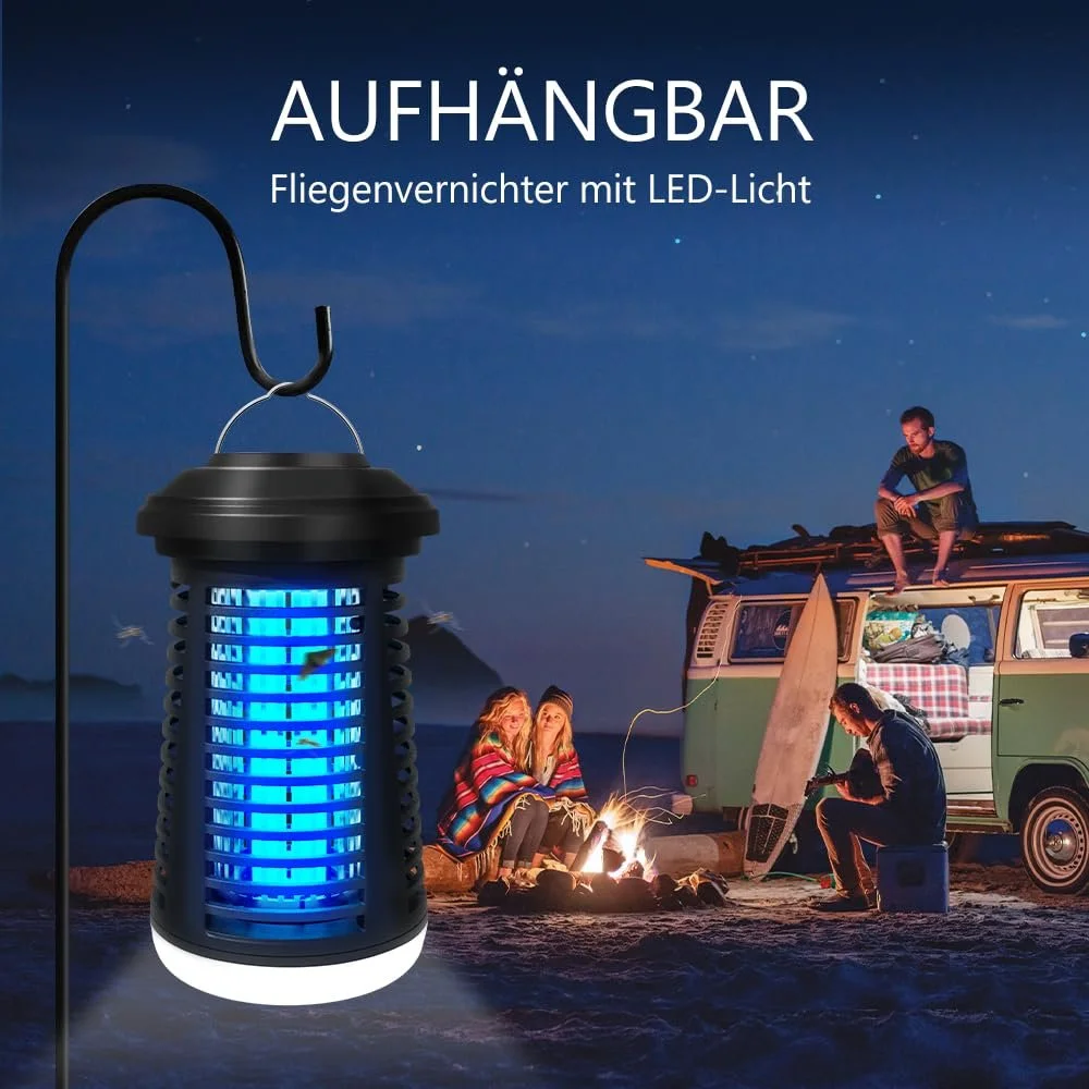 Електричний знищувач комах 4200 V 15 W 2-в-1 Водонепроникний IPX4, фото №6