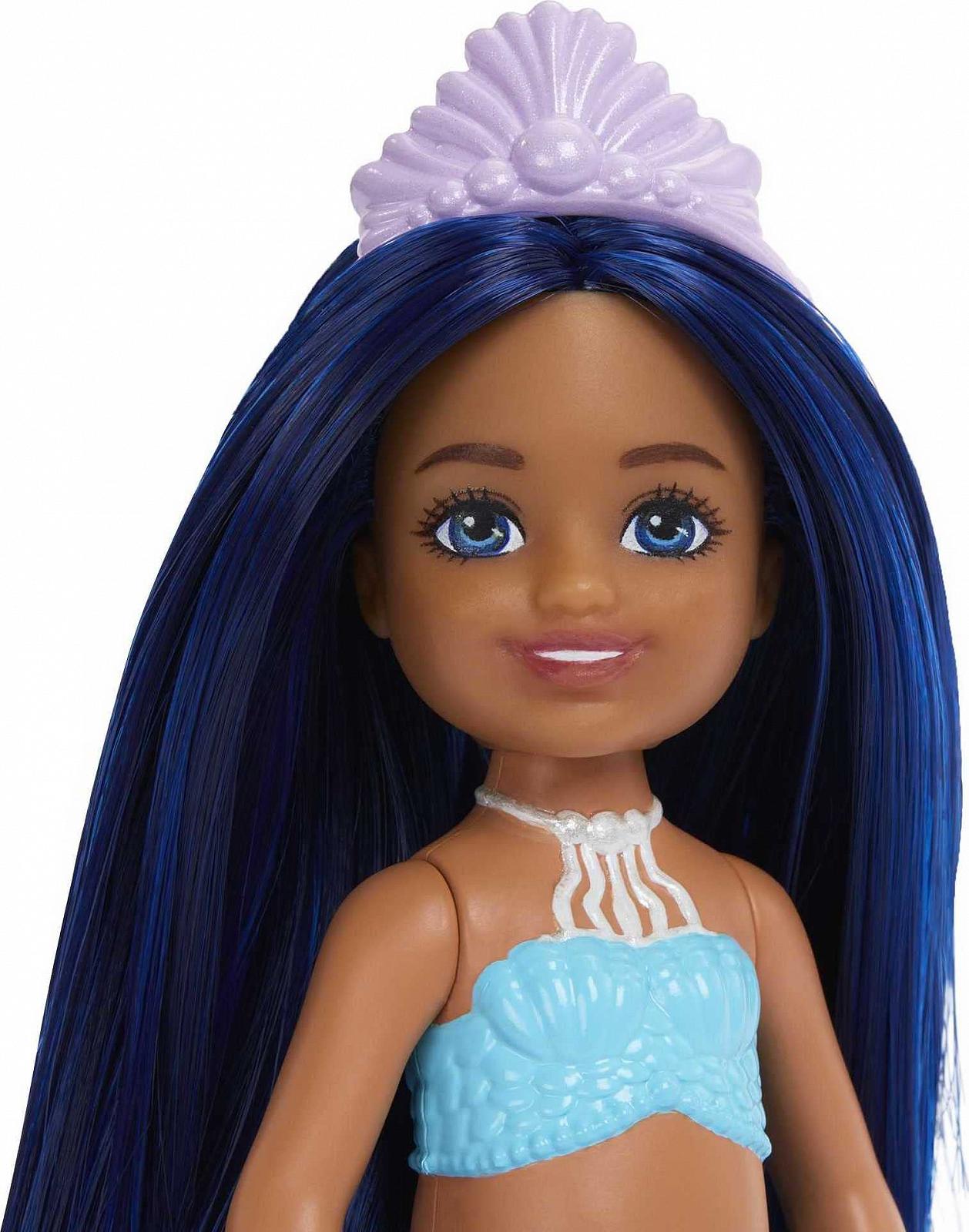 Кукла Barbie Mermaid Chelsea HLC15 15 см Русалка с синими волосами, фото №3
