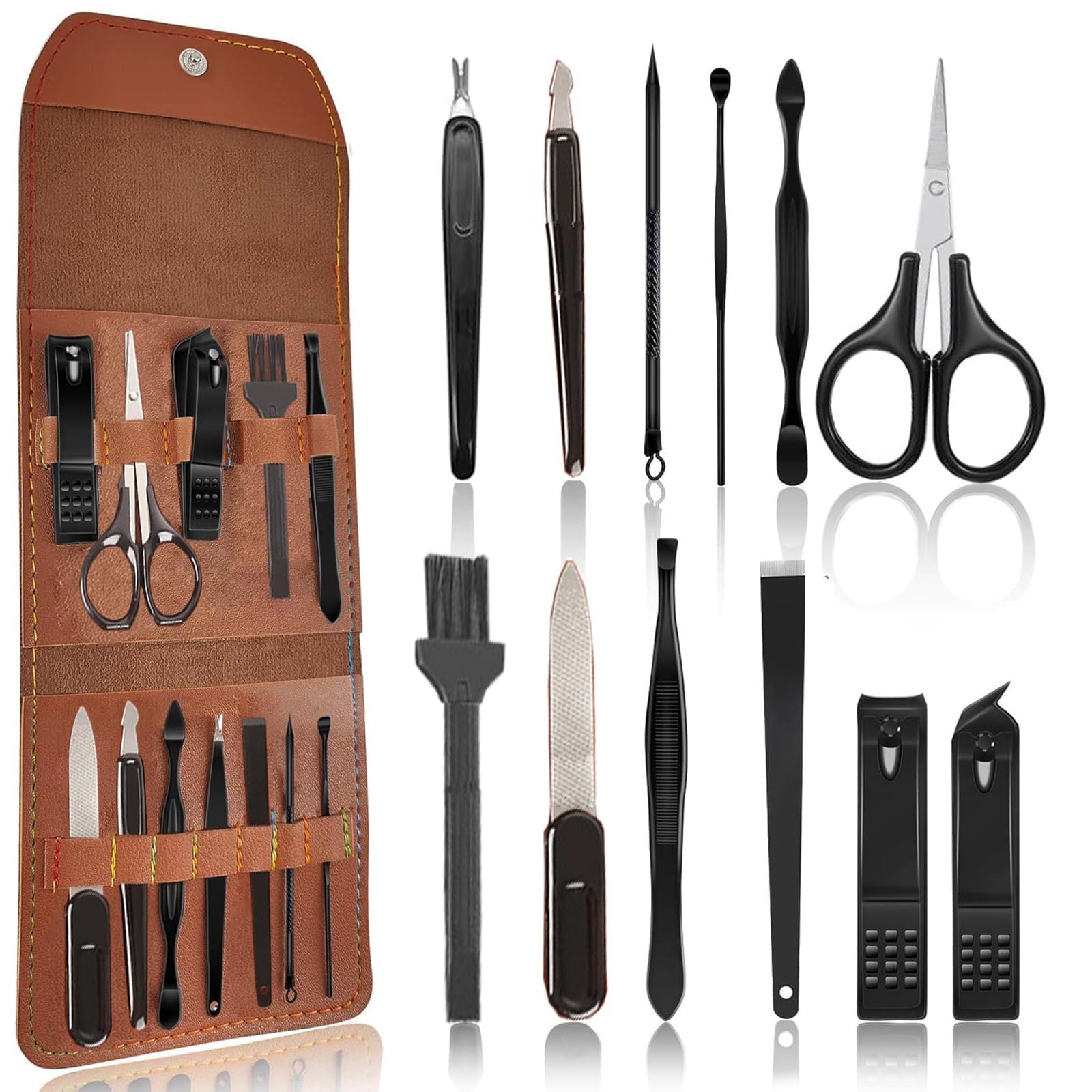 Набір для манікюру Glamour, 12 предметів, професійний з нержавіючої сталі, для чоловіків і жінок, фото №1 Набір для манікюру Glamour, 12 предметів, професійний з нержавіючої сталі, для чоловіків і жінок, фото №1