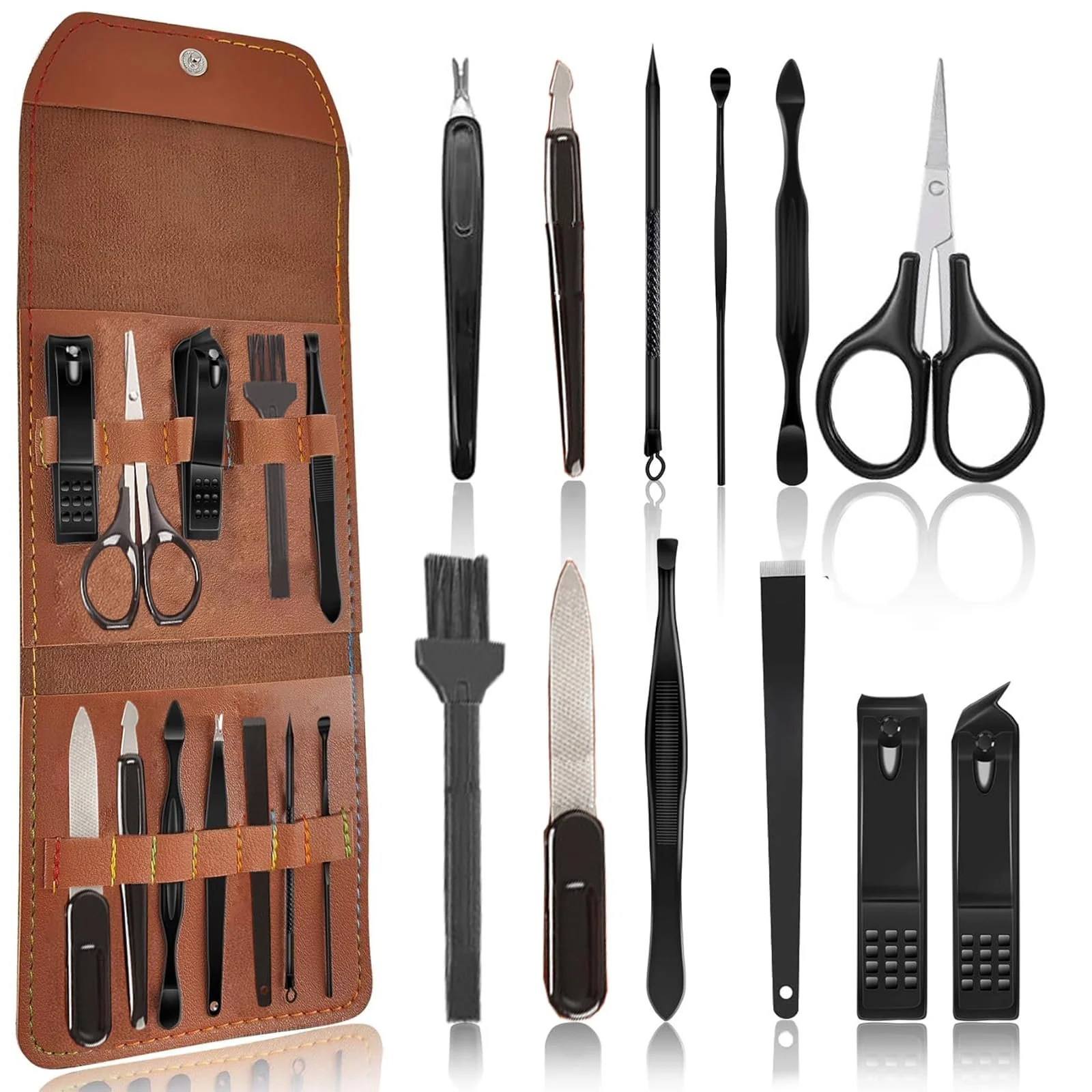 Набор для маникюра Glamour, 12 предметов, профессиональный из нержавеющей стали, для мужчин и женщин, фото №1 Набор для маникюра Glamour, 12 предметов, профессиональный из нержавеющей стали, для мужчин и женщин, фото №1