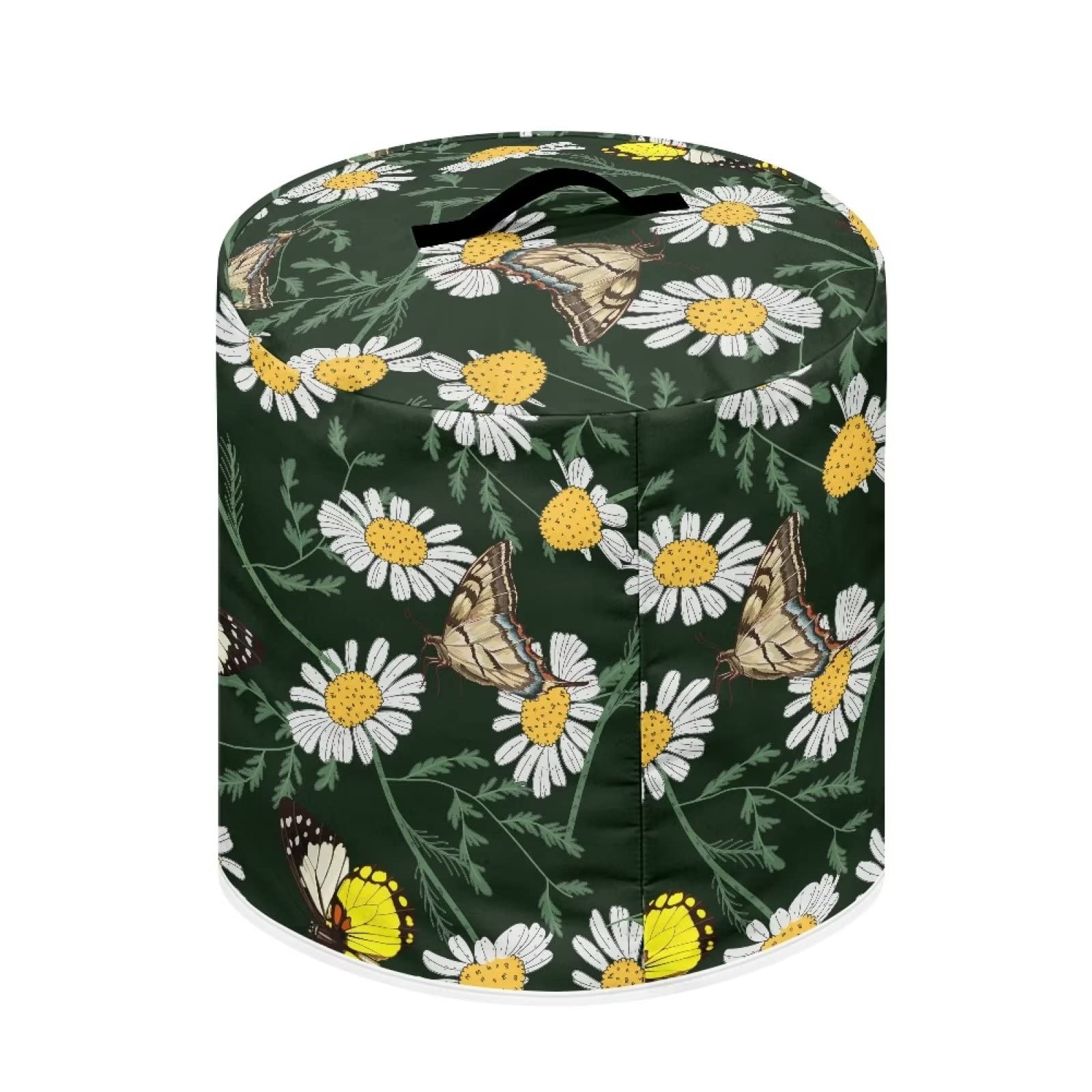 Чехол ZIATUBLES Butterfly Daisy Floral Slow Cooker Dust Cover с карманом M, фото №2