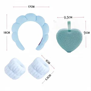 Обруч для волос Голубой (Набор из 4 шт) synthetic.ua - Фото 1