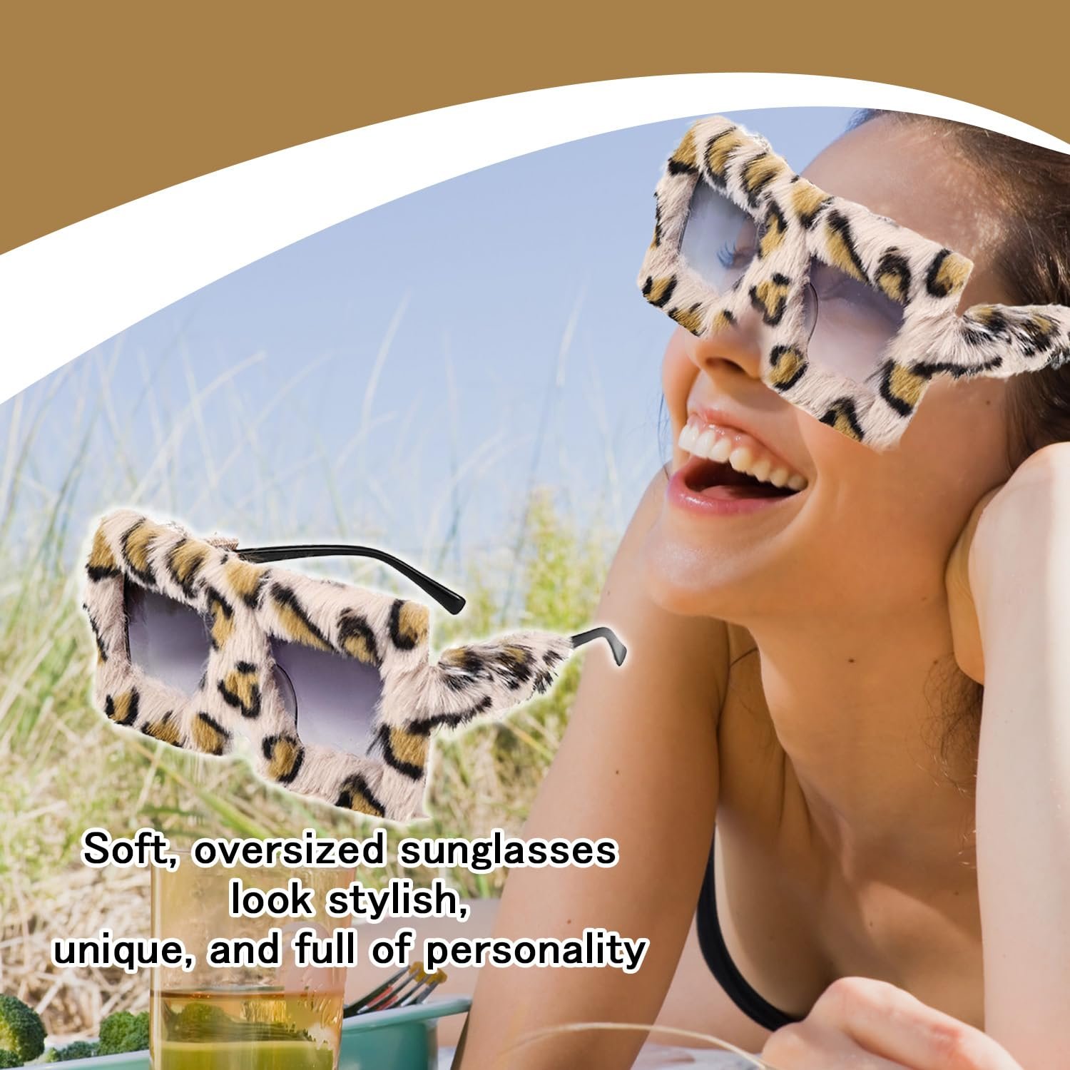 Сонцезахисні окуляри Котяче око з плюшевим краєм arrderly, фото №5