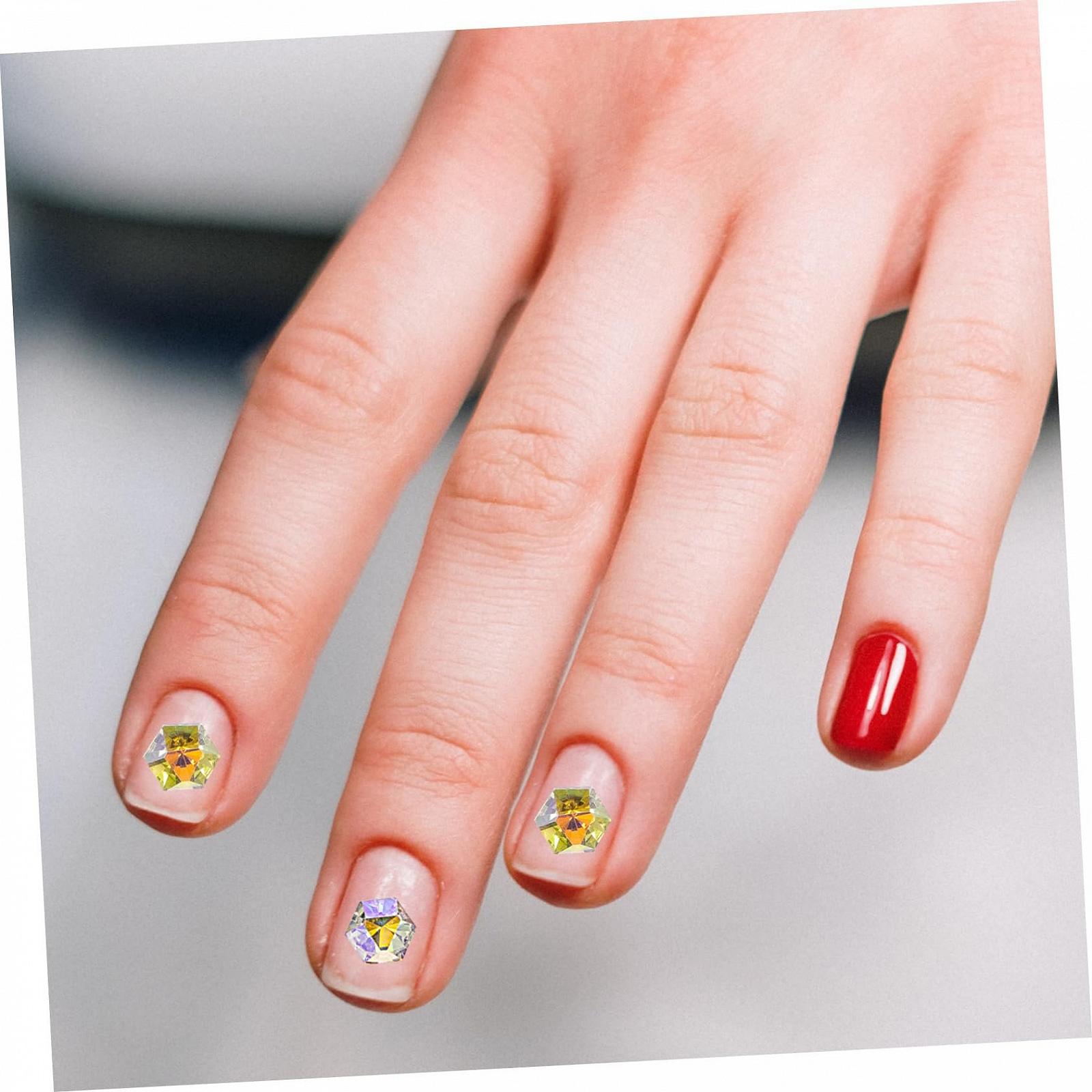 Стрази Beavorty, 50 шт, шестикутні, для самостійного виготовлення, прикраси для дорогоцінні камені для жінок, фото №2