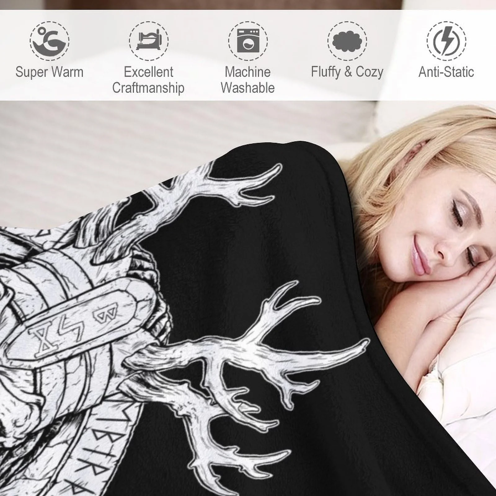 Покривало Viking Mythos М'яка Покривало для дивану, фото №3