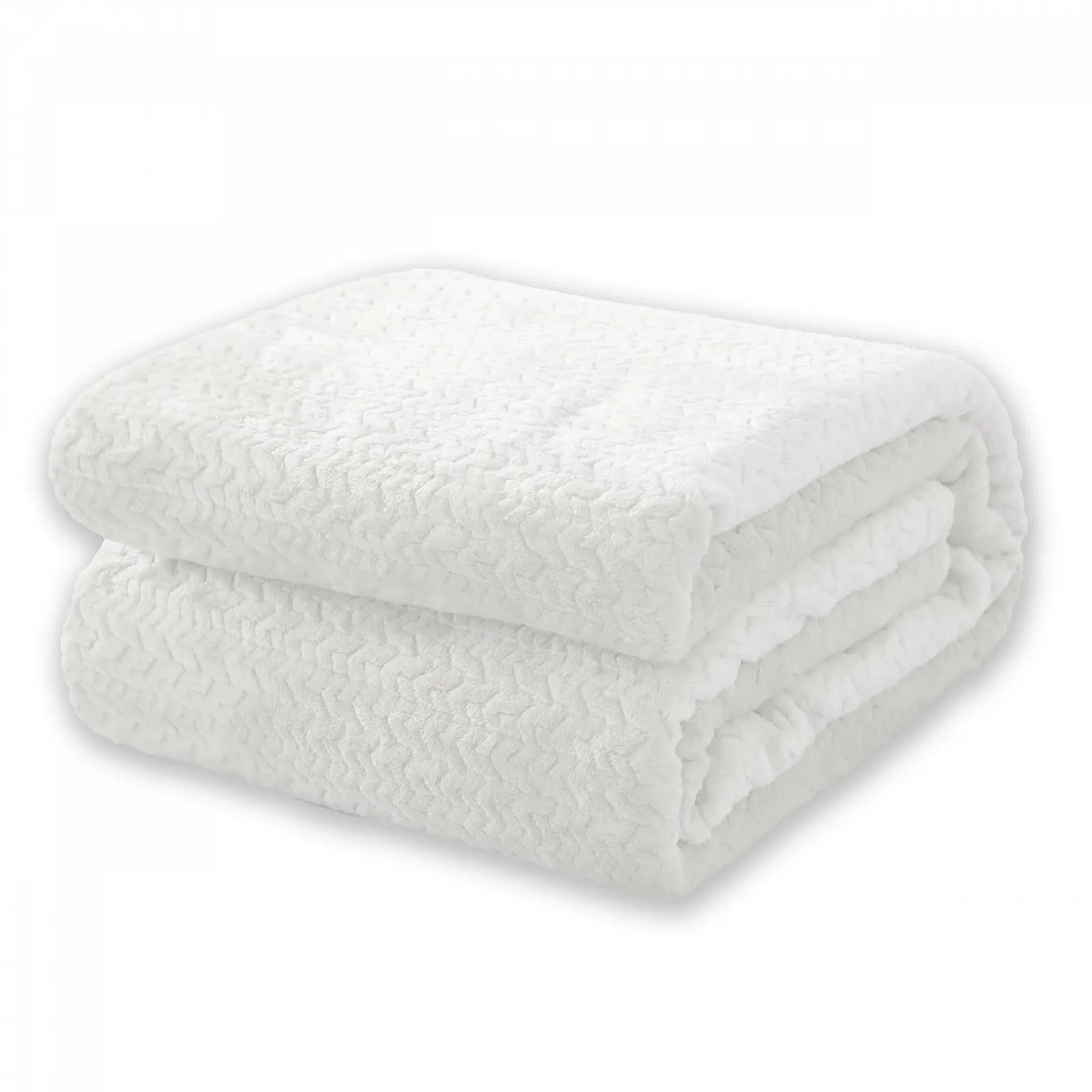 Одеяло Cuddly 160 x 200 см Cloud White Пушистое флисовое фланелевое одеяло для дивана, двустороннее одеяло как накидка на диван или одеяло для гостиной, фото №1