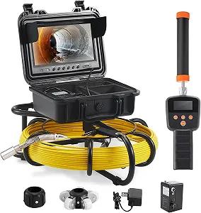 Купити Професійний промисловий ендоскоп з монітором 9'' VEVOR WP9600FTR HD 16 ГБ 512 Гц 50M Жовтий - Фото 1 Професійний промисловий ендоскоп з монітором 9'' VEVOR WP9600FTR HD 16 ГБ 512 Гц 50M Жовтий - Фото 1