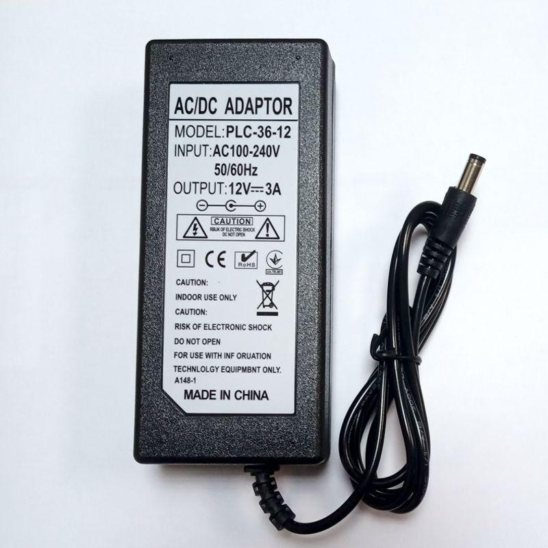 Блок питания для камер видеонаблюдения 12 вольт 3 Ампера 36W OEM PLC-36-12 100220, фото №3