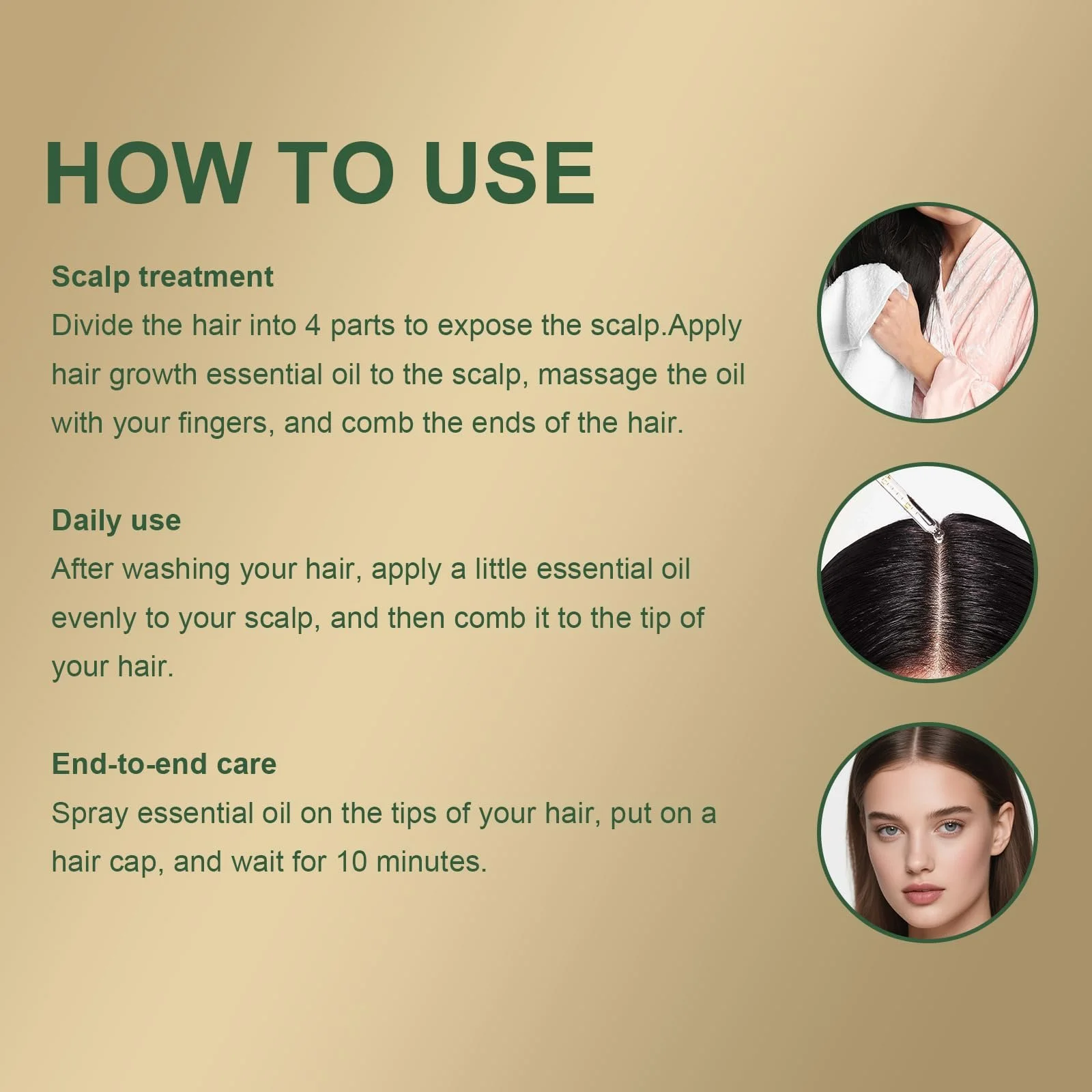 Олія для волосся Лаванда, 60 мл, Олія для росту волосся, Догляд за шкірою голови, фото №6