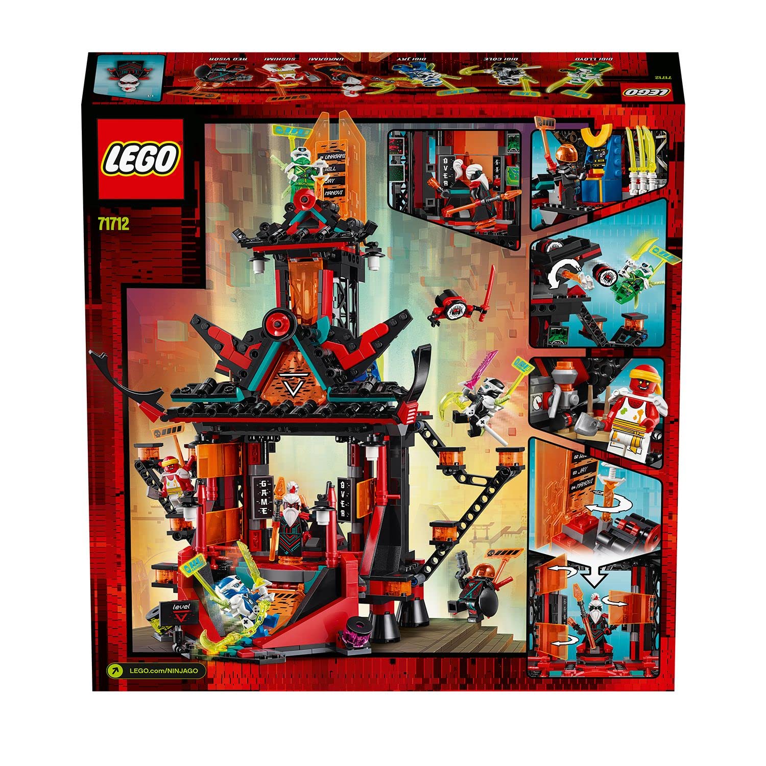 Конструктор LEGO Ninja Empire Храм Нонсенс 71712 з 6 мініфігурками, фото №8