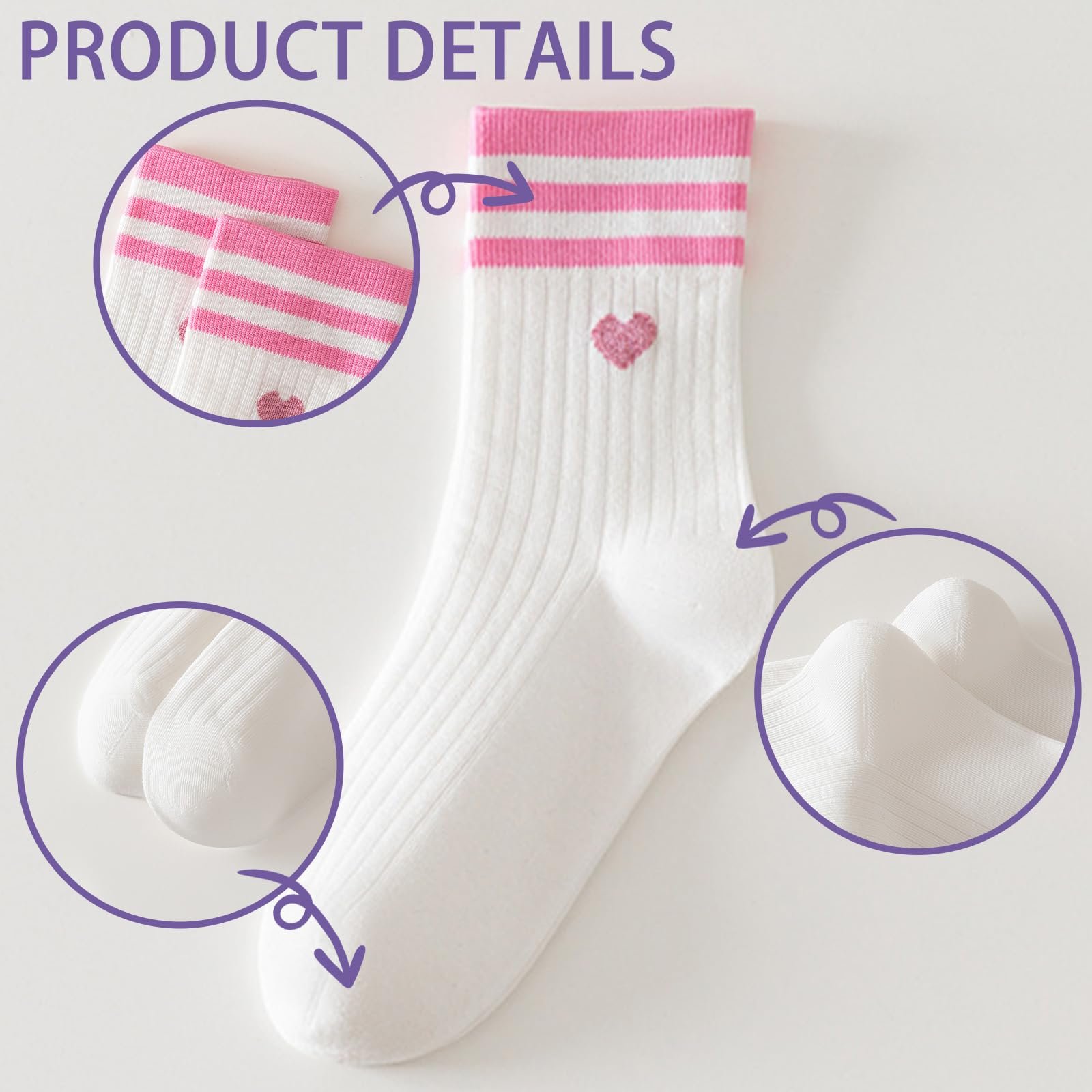 Женские теннисные носки (4 пары), фото №4