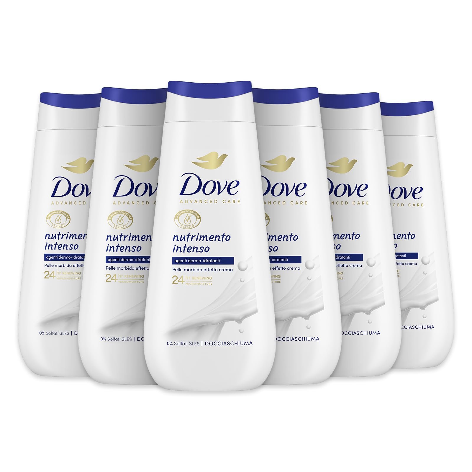 Гель для душу Dove Intensive Nutrient 6 x 225 мл, фото №1