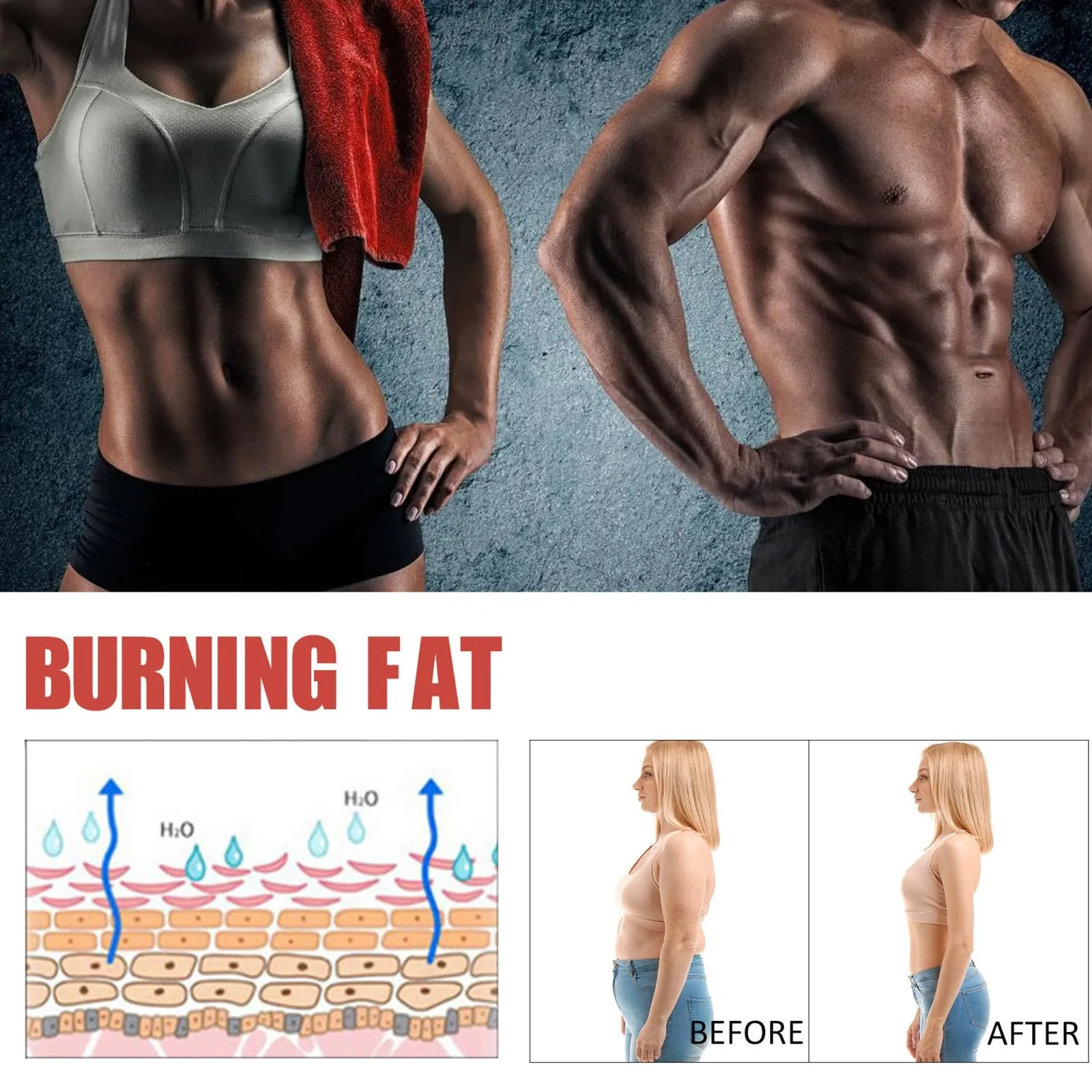 Крем Антицелюлітний 35 Для спалювання жиру, для пружності та формування тіла для живота, талії та сідниць, фото №7