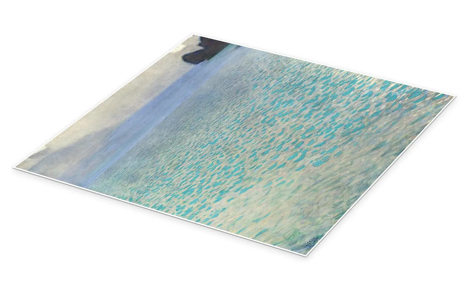 Постер Gustav Klimt Am Attersee 70 x 70 см Бирюзовый, фото №2