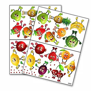 Наклейки на стіну Кухонні Овочі та фрукти ПВХ Набір 2 шт. 30 x 45 см - Фото 1