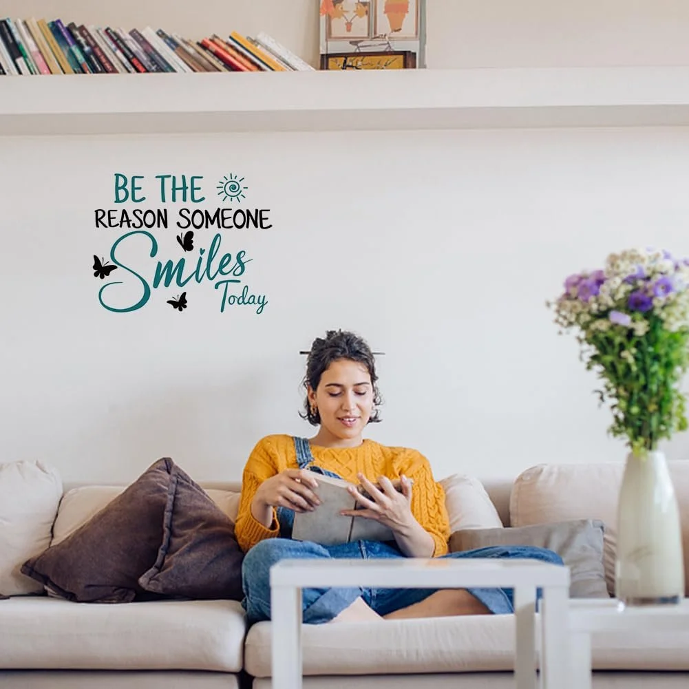 Наклейка на стіну SUPERDANT Motivational Text Proactive Smile вінілова, фото №4