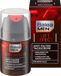 Купити Денний крем Balea MEN Lift Effect для зрілої шкіри SPF 15 50 мл - Фото 1 Денний крем Balea MEN Lift Effect для зрілої шкіри SPF 15 50 мл - Фото 1