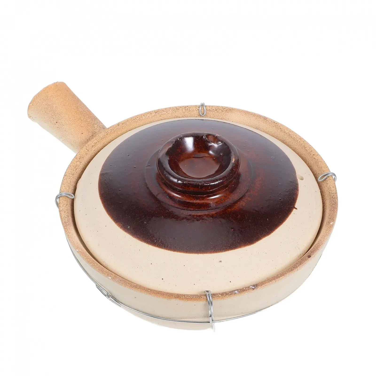 Горщик для приготування Veemoon японський керамічний з кришкою термостійкий, фото №1