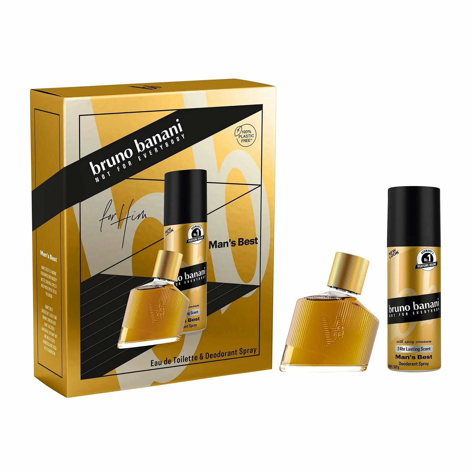 Туалетна вода bruno banani Man's Best 30 мл + Дезодорант-спрей для тіла 50 мл, фото №3