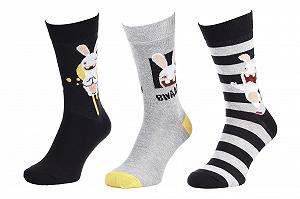 Носки LAPINS CRETINS LAPIN + MAIN JOINTE/LAPIN + RAYURES Черный 40-46 - Фото 1