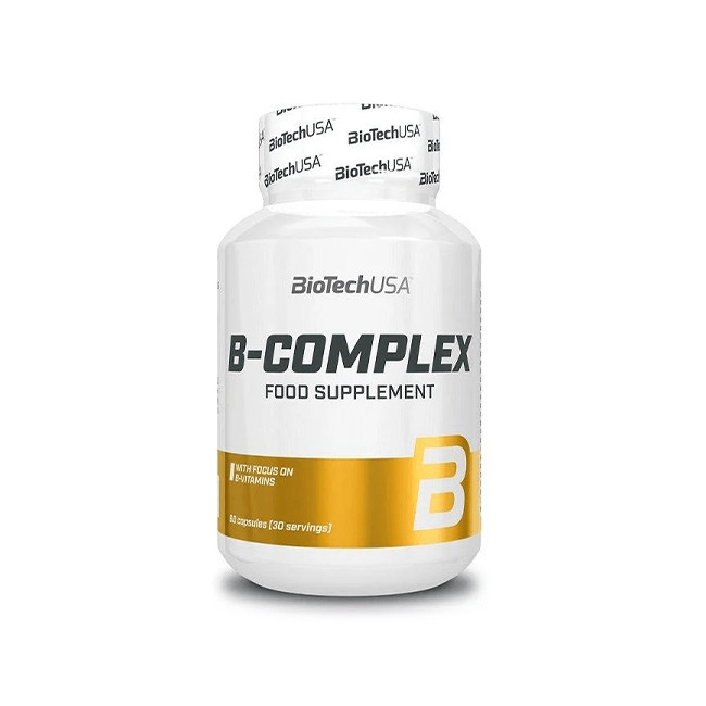 Комплекс вітамінів групи B BioTech B-Somplex 60 tabs, фото №1