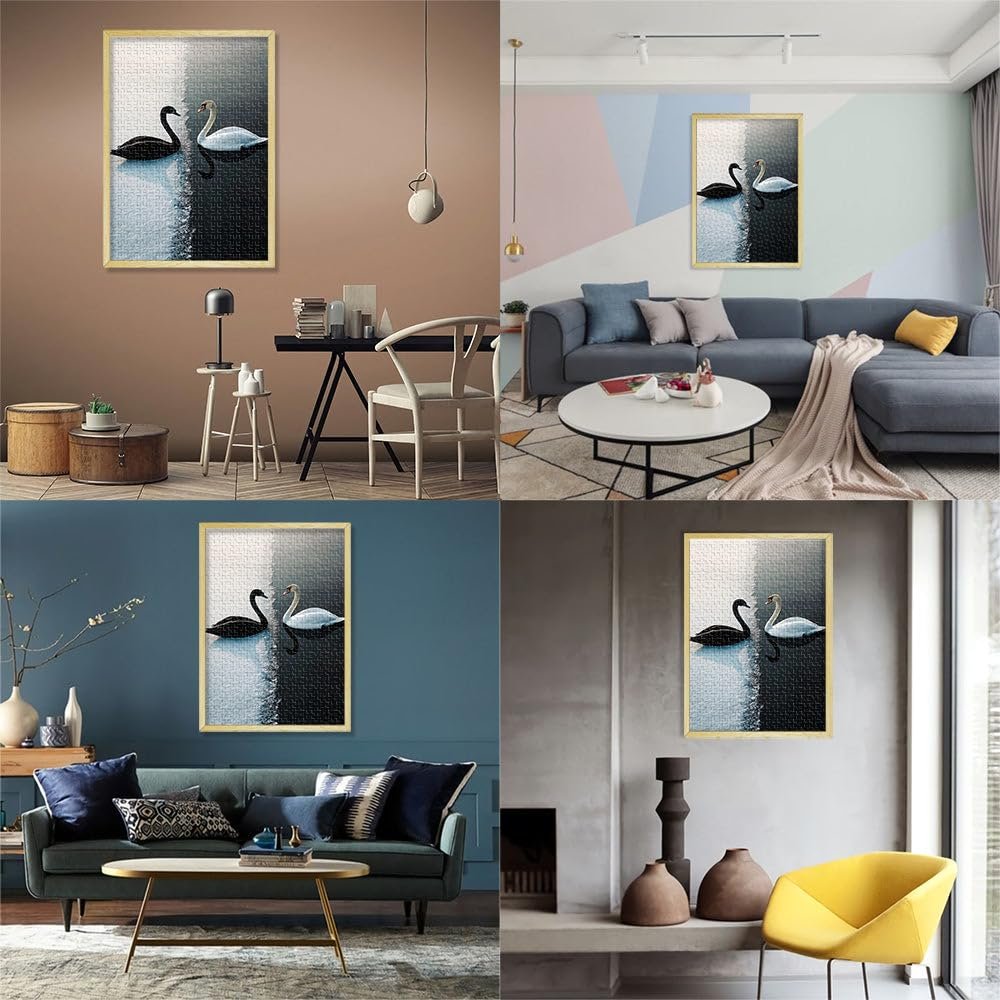 Пазл Черные и белые лебеди 1000 элементов деревянный 75 x 50 см, фото №6 Пазл Черные и белые лебеди 1000 элементов деревянный 75 x 50 см, фото №6