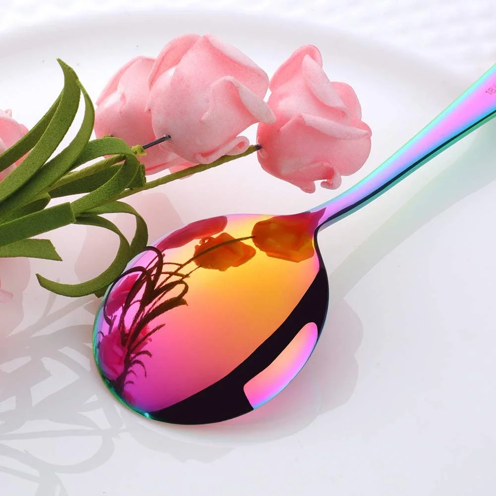 Ложка для супу Buyer Star 304 з нержавіючої сталі, 17 см, круглі, фото №4