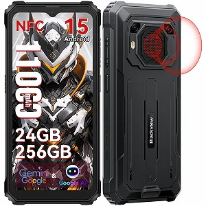 Смартфон Blackview BV6200 Plus 24GB + 256GB 11000 мАч IP68/IP69K 6.56 дюйма 90 Гц Black - Фото 1
