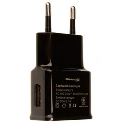 Зарядное устройство Grand-X CH-03B (5V/2,1A) Black (CH-03B), фото №4