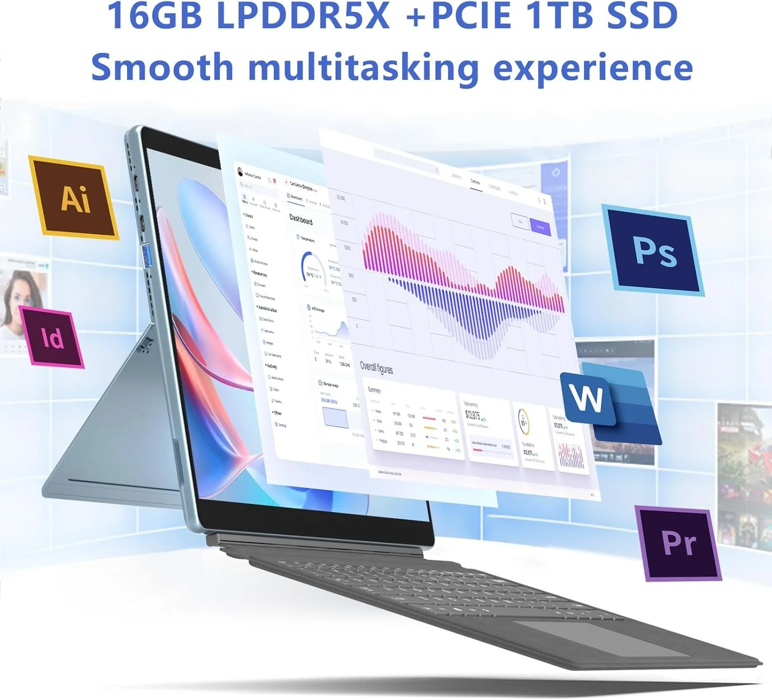 Ультрабук 13" KUU LeBook IV Intel Core i7-1265U RAM 16GB SSD 1TB Windows 11 Алюмінієвий корпус (UKR), фото №8