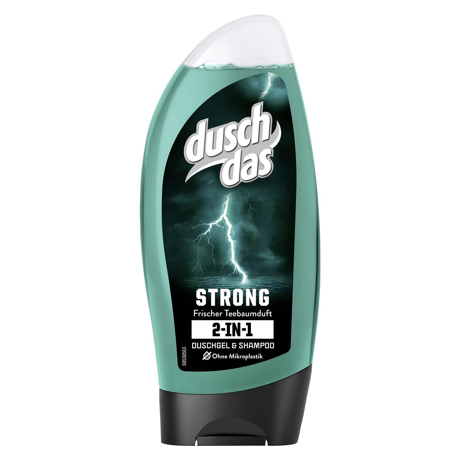 Гель для душа и шампунь 2-в-1 Duschdas Strong Tea Tree 6 x 250 мл (1500 мл), фото №1