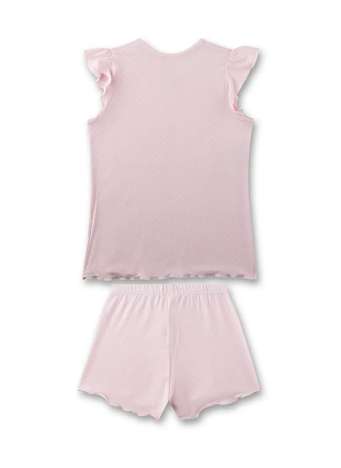 Комплект пижамный Sanetta для девочек, шорты, розовый, фото №2