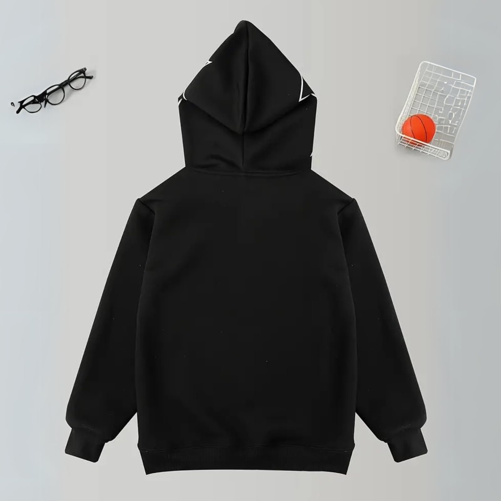 Толстовки BOVOSHA для мальчиков, Детская толстовка на молнии с паутиной, Пуловер с длинными рукавами, фото №3