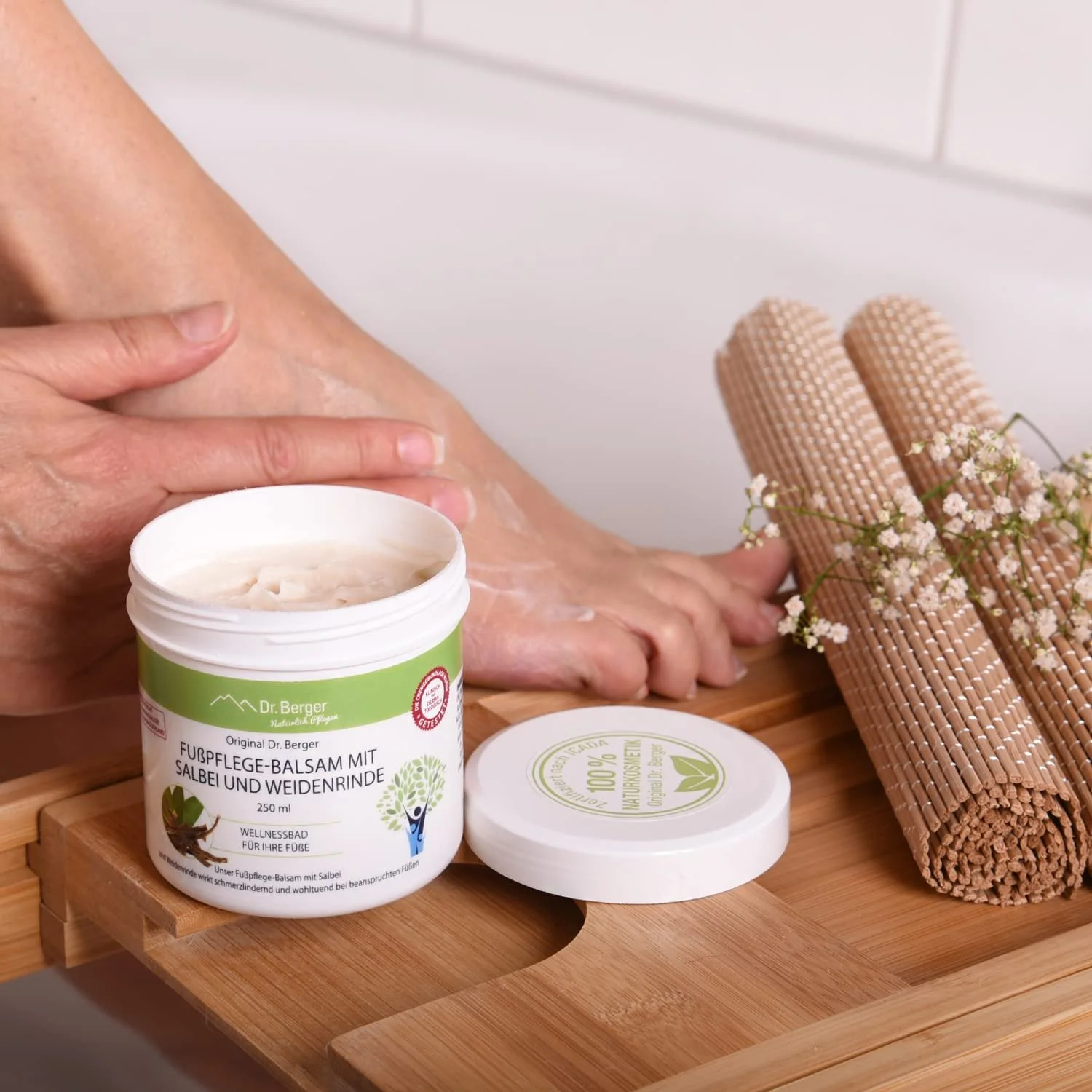 Бальзам для догляду за ногами Dr. Berger Original Sage and Willow Bark 250 мл, фото №5