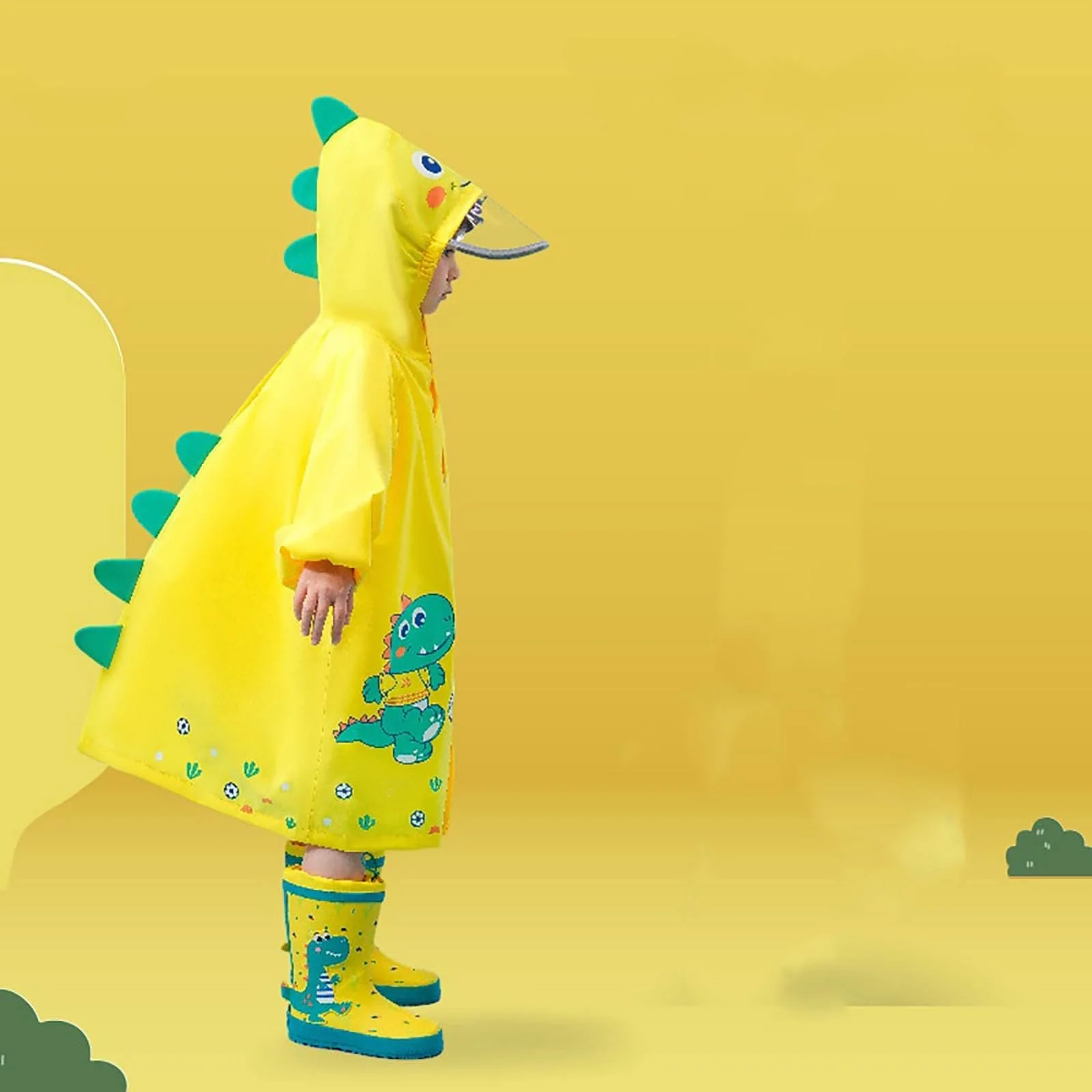 Дитячий дощовий пончо Багаторазовий, фото №2 Дитячий дощовий пончо Багаторазовий, фото №2