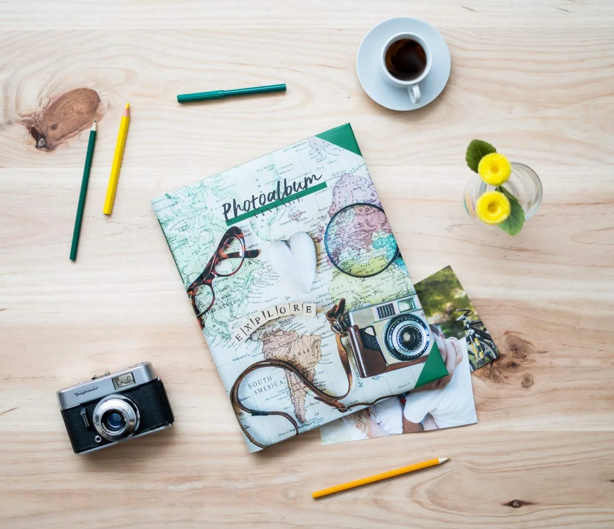 Фотоальбом Grupo Erik Travel Vintage для DIY, 24 x 32 см, 30 самоклеящихся страниц, белый, фото №5 Фотоальбом Grupo Erik Travel Vintage для DIY, 24 x 32 см, 30 самоклеящихся страниц, белый, фото №5