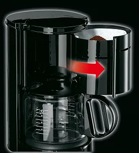 Кофеварка Braun KF 47 BK со стеклянным кувшином для классического фильтрованного кофе, ароматический кофе благодаря системе OptiBrew, система «капля-стоп», автоматическое отключение, черная synthetic.ua - Фото 1