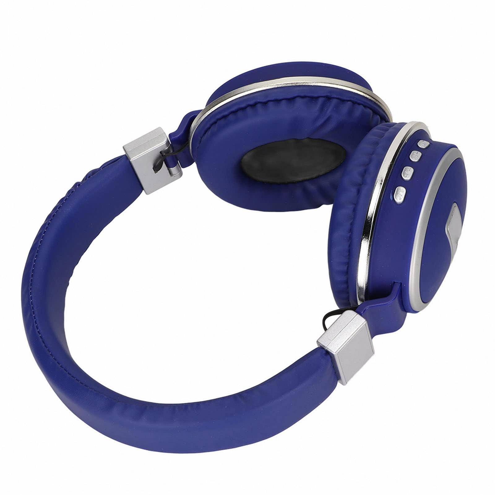 Навушники Annadue Bluetooth Over Ear Стерео Звук Безпровідні Ігрова Гарнітура з Мікрофоном для Мобільного Телефону ПК Ноутбука Блакитний, фото №4