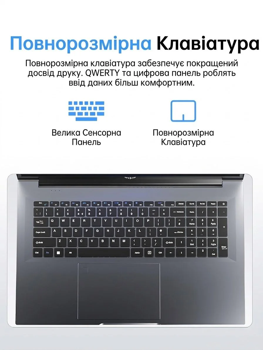Ноутбук 18.5" ACEMAGIC AX18 Intel N150 RAM 16GB SSD 512GB Windows 11 (UKR), фото №3