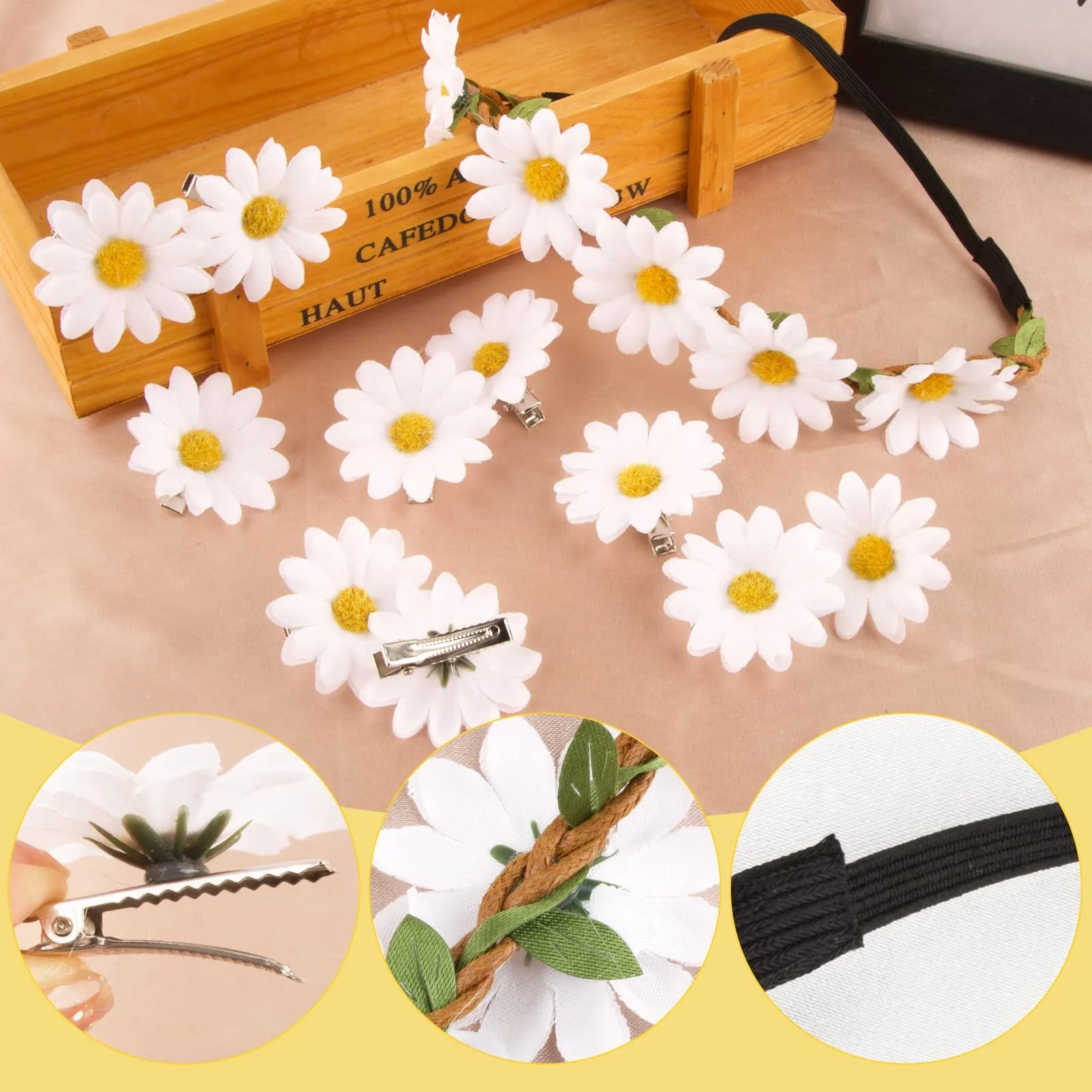 Вінок для волосся Квітка BETESSIN Соняшники, фото №3