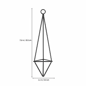 Підвісний тримач для повітряних рослин Happyyami Набір з 4 предметів Металевий Геометричний Залізне мистецтво synthetic.ua - Фото 1